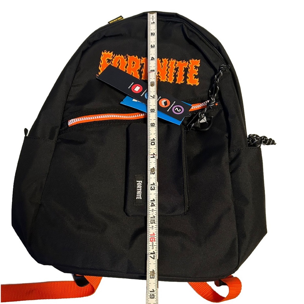 NEW Fortnite 18” Kids Black School Backpack - Padded Laptop Sleeve (NWT) - Picture 7 of 8